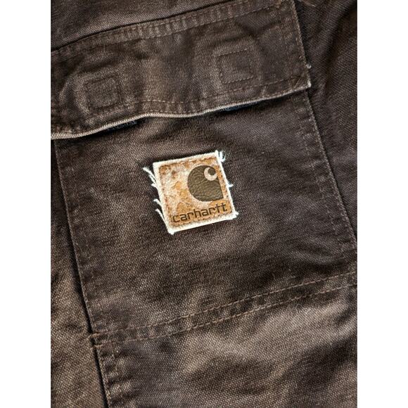 Vintage 1990's Carhartt Men's Brown Chore Workwear Jacket XL Tall - Picture 4 of 7